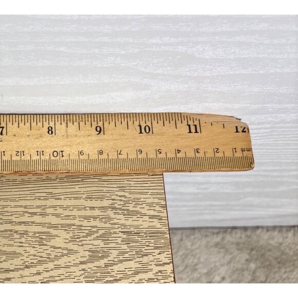 Vintage Marx Little Hostess Dollhouse Wooden Look Plastic Dining Room Table - Picture 11 of 13